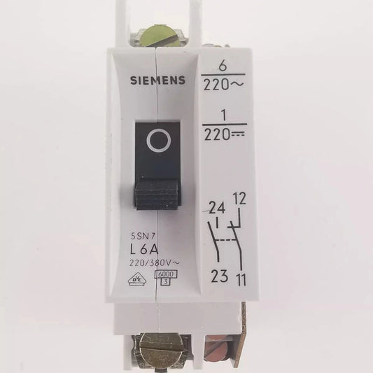 5SN7-L6A, Leitungsschutzschalter 1-polig, Siemens