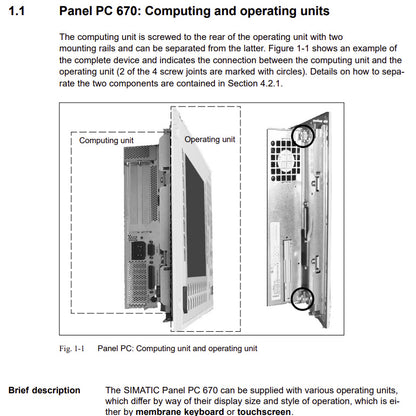 6AV7723-2BA10-0AD0, SIMATIC PANEL PC 670 STANDARD-Konfiguration, Siemens
