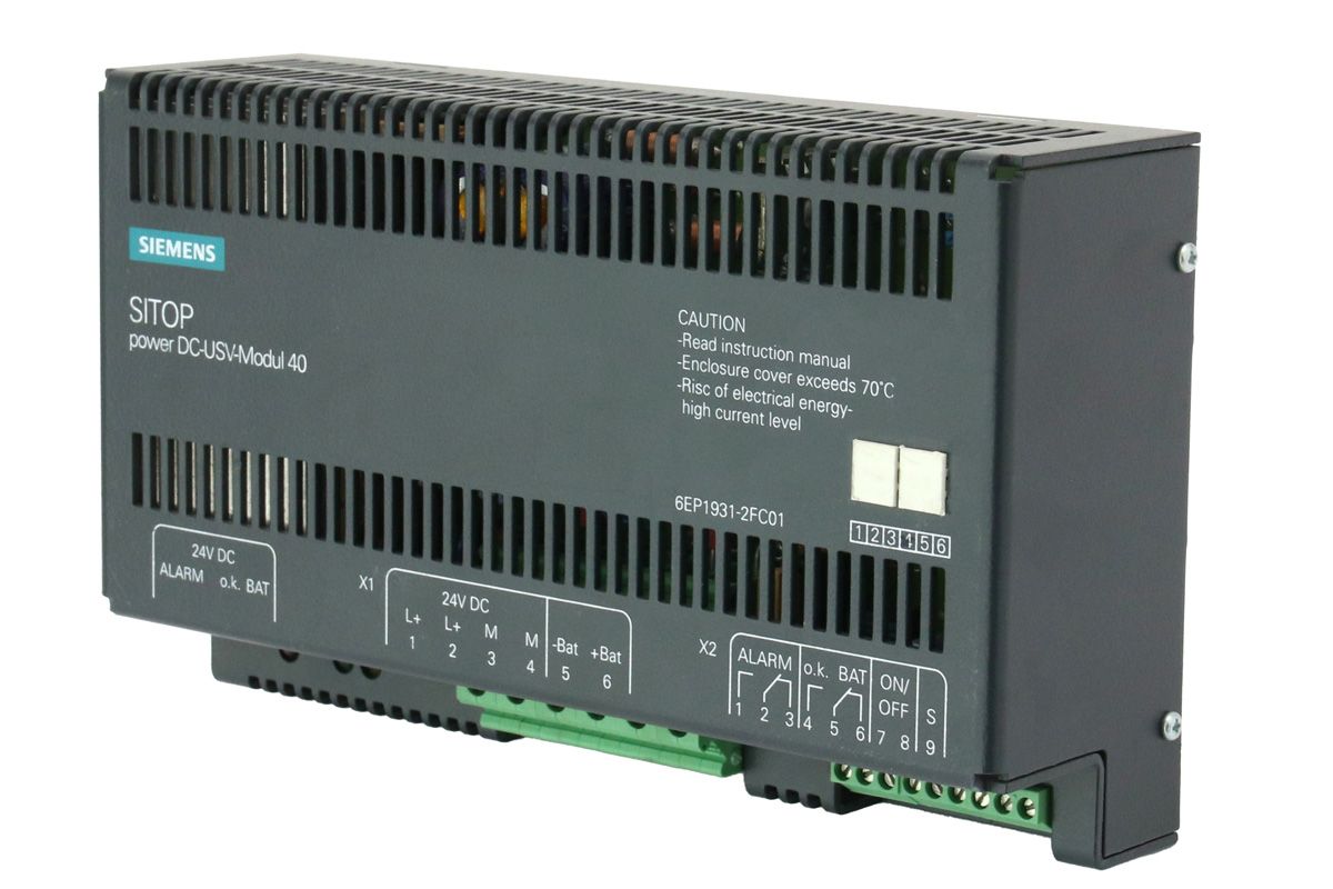 6EP1931-2FC01, Sitop Power DC-USV- Module 40, tápegység, Siemens