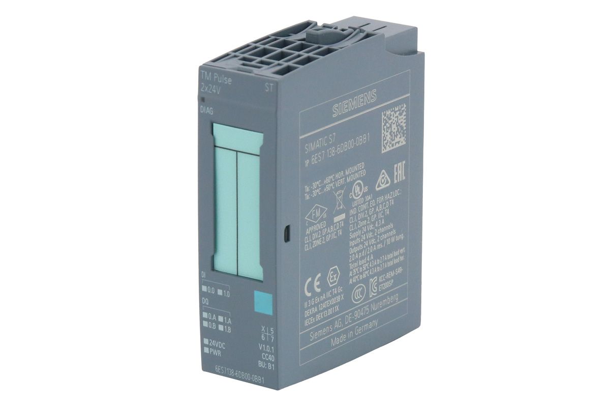 6ES7138-6DB00-0BB1, SIMATIC ET 200SP, TM Pulse 2x24V PWM and pulse output, Siemens