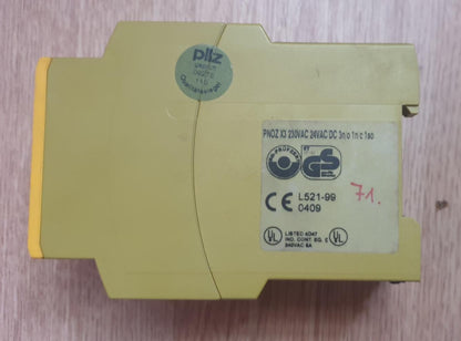 PNOZX3 230VAC 24VAC L521-99 0409, Pilz, Sicherheitsrelais