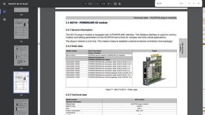 8V1045.00, B&R, Acopos 1045, szervo hajtás, 4.4A, 2kW, B&R