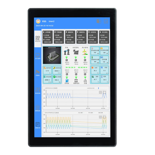 F2100HE2-PX, HMI, 10”-os TFT LCD kijelző, 1280x800, Kinco