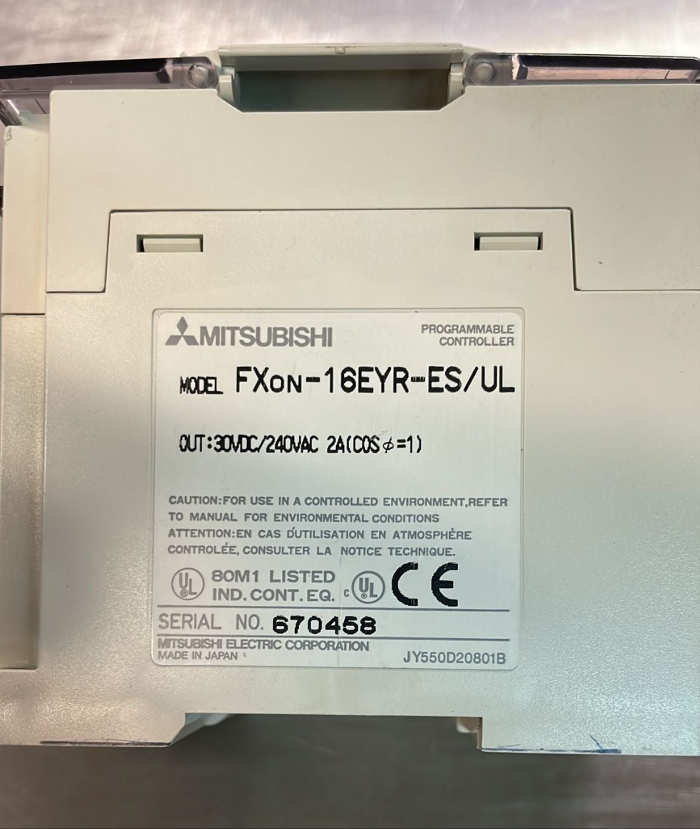 FXon-16EYR-ES/UL, PLC, FX2N moduláris bővítő egység, 16 relékimenettel, Melsec-F sorozat, Mitsubishi