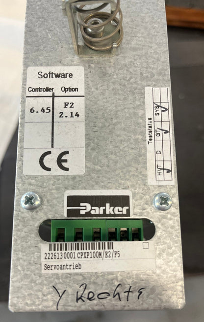 CPXP100M/B2/F5, Parker szervo vezérlő, COMPAX M