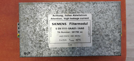 6SN1111-0AA01-1AA0, Siemens filter module