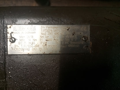 1FT5074-1AF71-1AH0, Siemens, AC tápmotor, 4.7kW