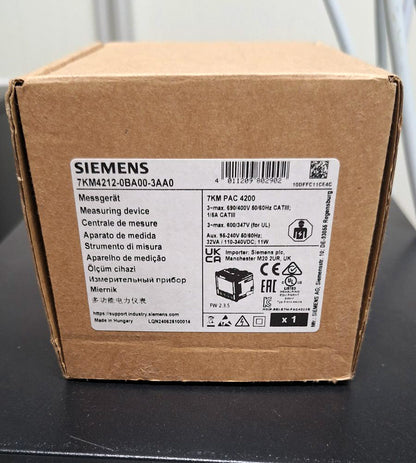 7KM4212-0BA00-3AA0, 7KM PAC 4200, submeter, Siemens