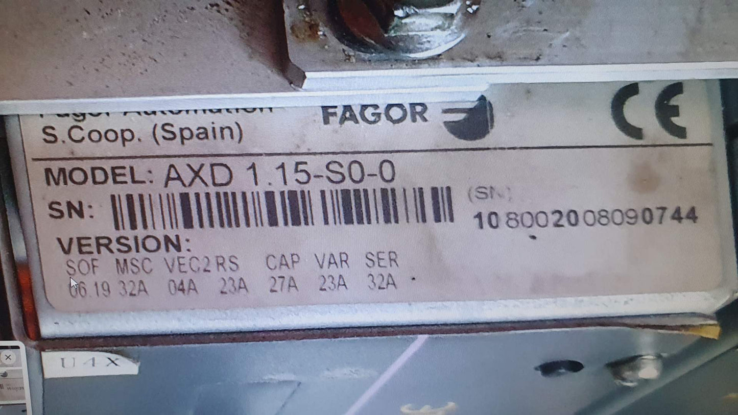 AXD1.15-S0-0, Fagor, servo drive, 7A