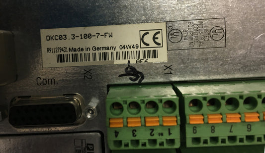 DKC03.3-100-7-FW, Rexroth, Indramat, AC servo amplifier, 100A