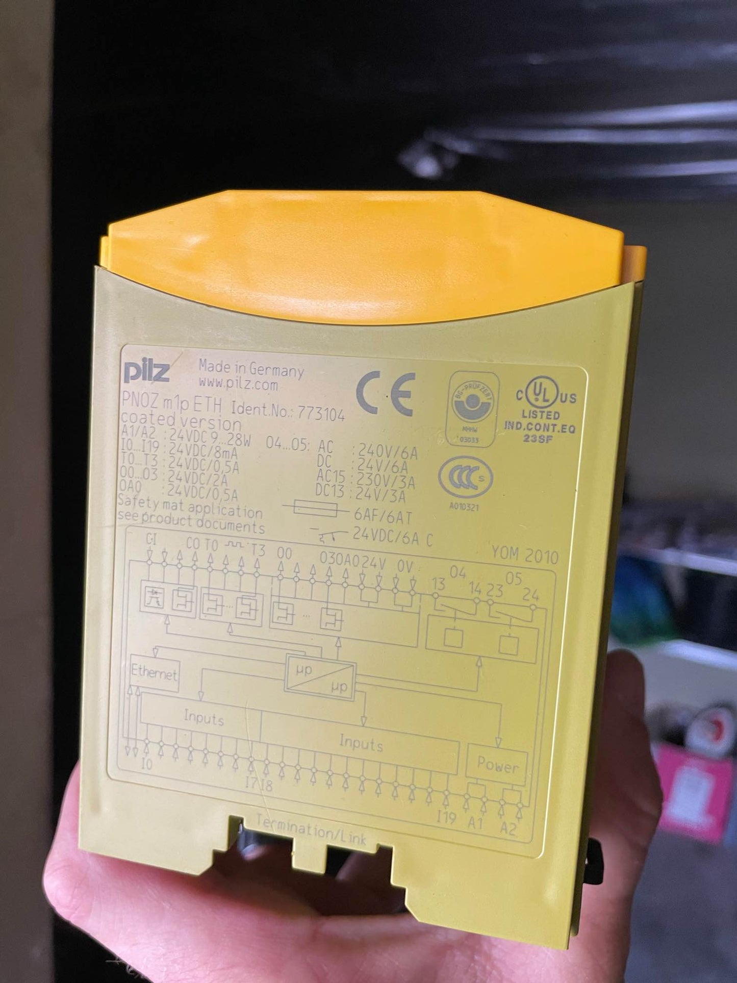 773104, Pilz, PNOZ m1p ETH coated version, safety module