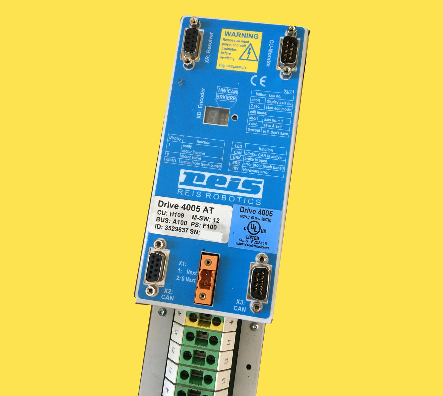 DRIVE4005AT (id: 3529637), REIS, digitális szervo hajtás, 5A, 7kW