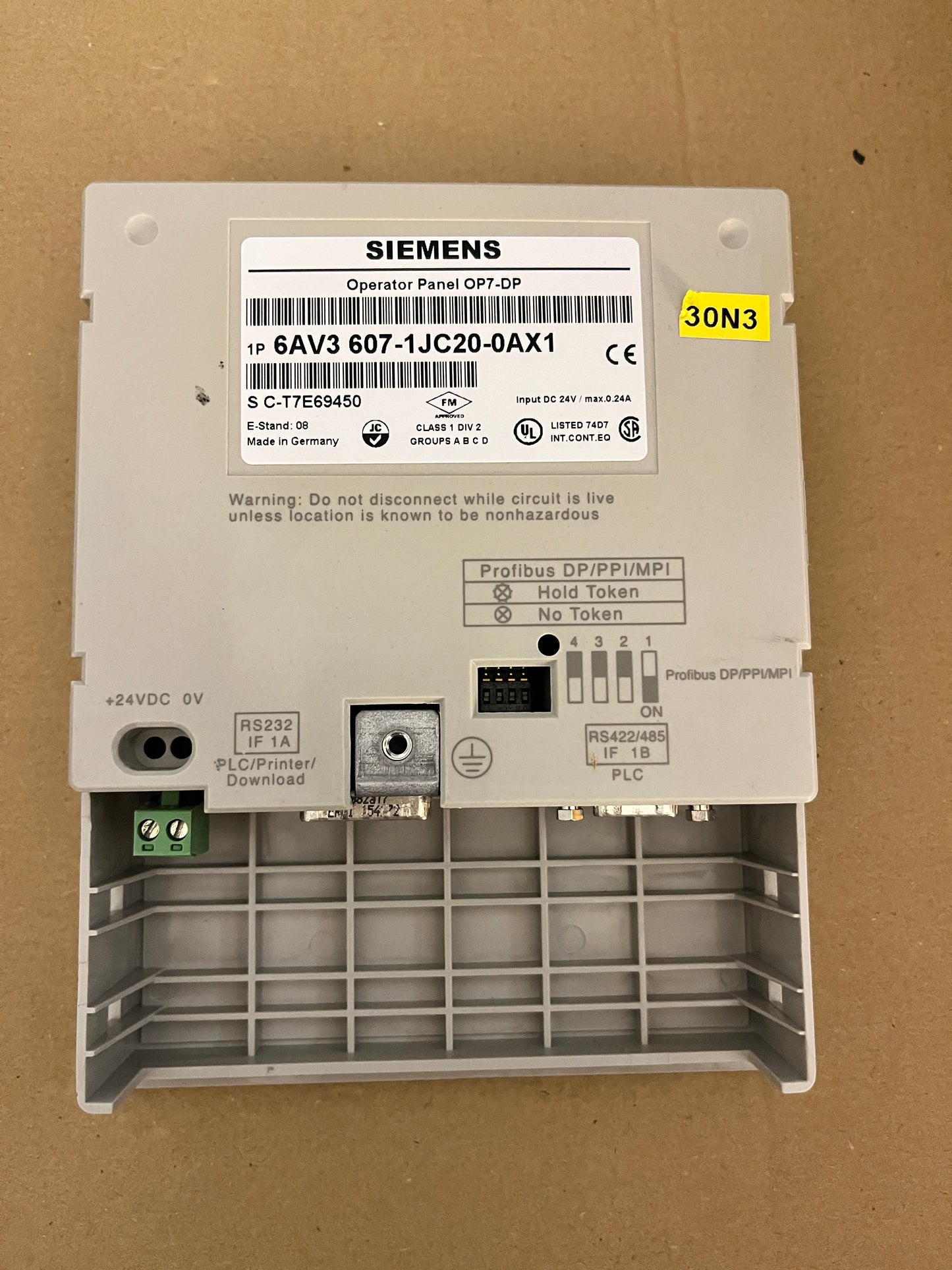 6AV3607-1JC20-0AX1, SIMATIC S7, HMI, LCD kijelző, Siemens