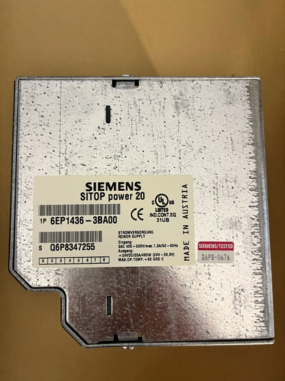 6EP1436-3BA00, SITOP power 20, power supply, Siemens