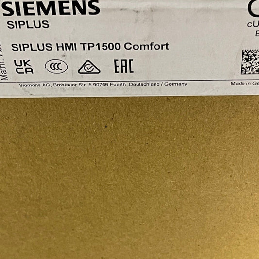 6AG1124-0QC02-4AX0, SIPLUS HMI TP1500 Comfort panel, Siemens