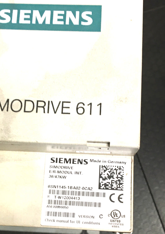 6SN1145-1BA02-0CA2, E/R module, 36/47kW, Siemens