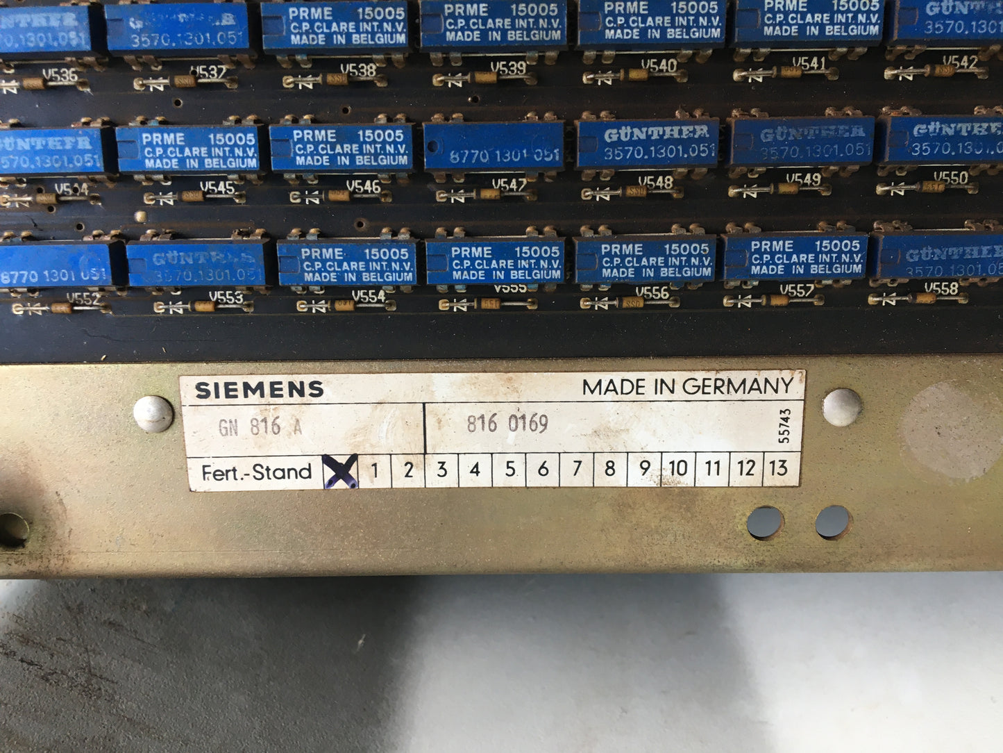 GN 816 A, Siemens Sinumerik kártya