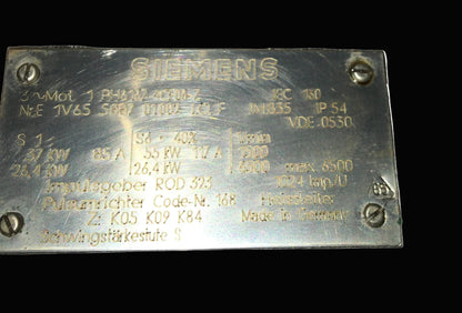 1PH6137-4CF06-Z, 37kW főorsó szervo-motor, Siemens
