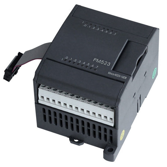 K523-16DT, PLC digitális bővítő modul K5 és K6 szériához, • 8 digitális bemenet, 8 tranzisztoros kimenet, Kinco