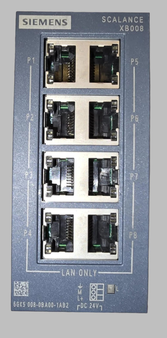 6GK5008-0BA00-1AB2, SCALANCE XB008, industrial ethernet switch, Siemens