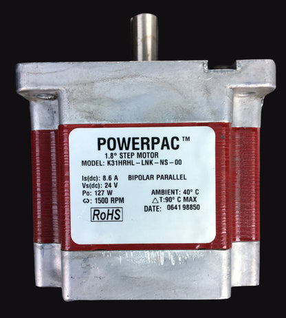 K31HRHL-LNK-NS-00, Powerpac, 1.8° léptetőmotor, 8.6A, 0.127kW