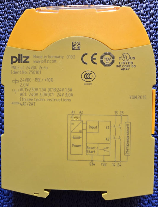 750103, PNOZ S3 24VDC 2 n/o, Pilz, safety relay