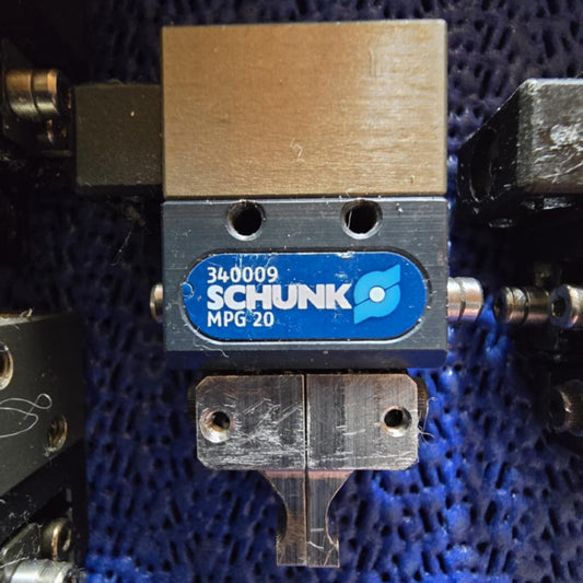 340009, MPG20, párhuzamos megfogó, pneumatikus szorító, Schunk