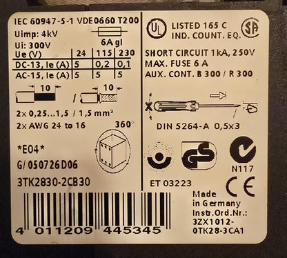 3TK2830-2CB30, Sirius Sicherheitsrelais