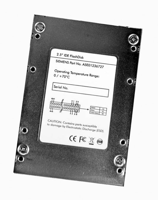 A5E01236727, 2.5" IDE Flash disk, together with its main module, 'Siemens Sinumerik 6FC5110-0DB02-0AA2 Version: U module'