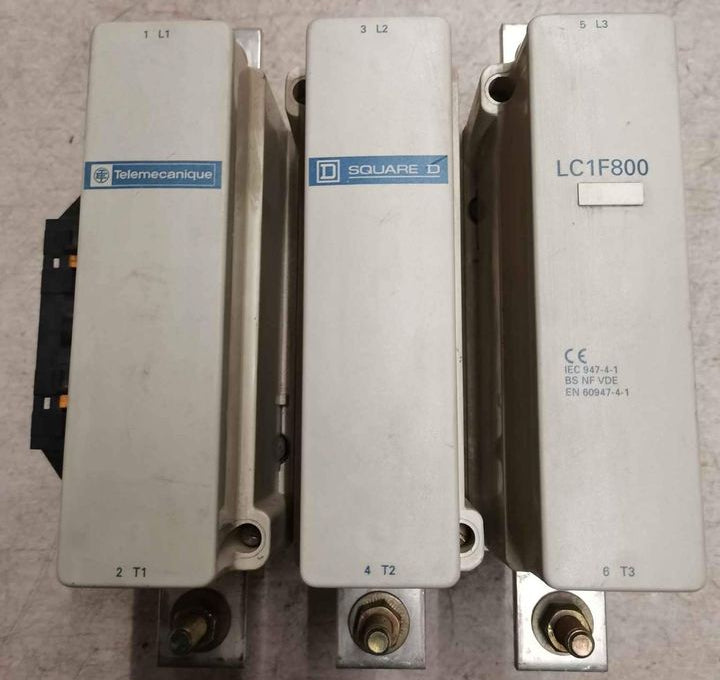 LC1F800, 3 pólusú teljesítmény-mágneskapcsoló, 1000A, Telemecanique