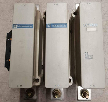 LC1F800, 3 pólusú teljesítmény-mágneskapcsoló, 1000A, Telemecanique