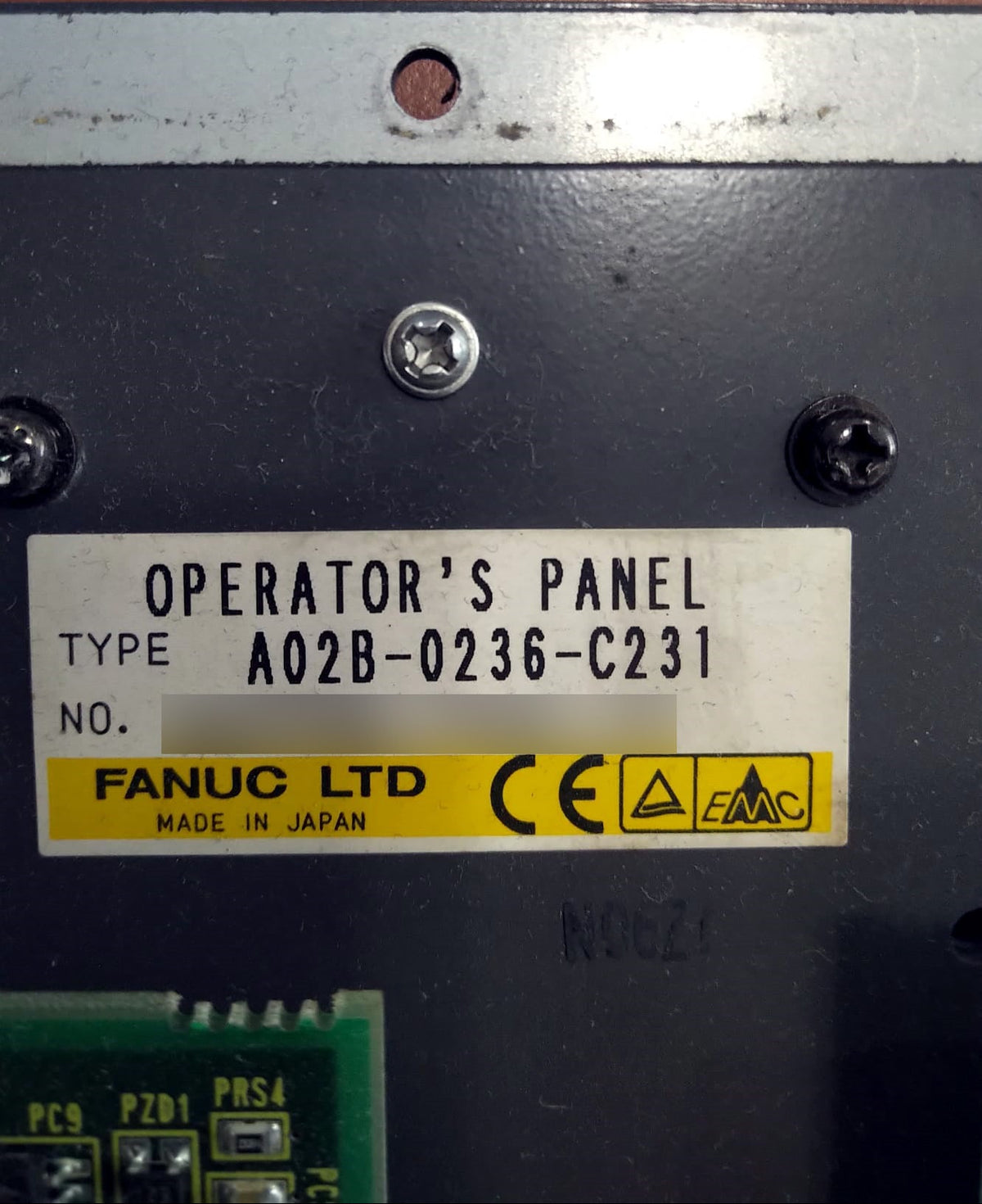 A02B-0236-C231, Machine OP, billenytűzet, Fanuc