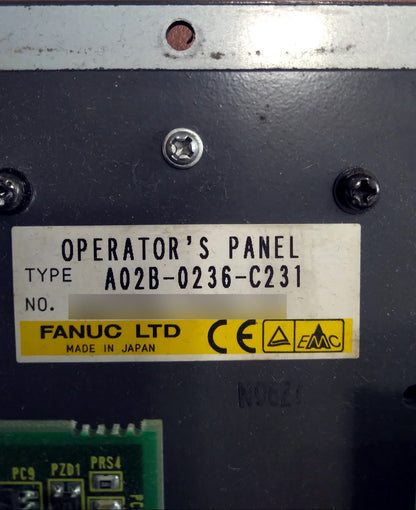 A02B-0236-C231, Machine OP, billenytűzet, Fanuc