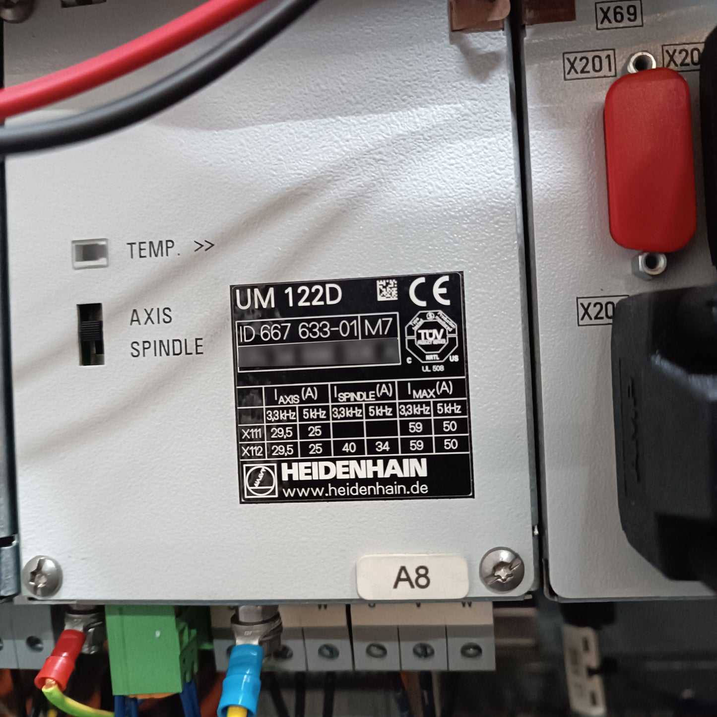 667633-01, UM122D, 25+25/34A, Heidenhain inverter, teljesítménymodul