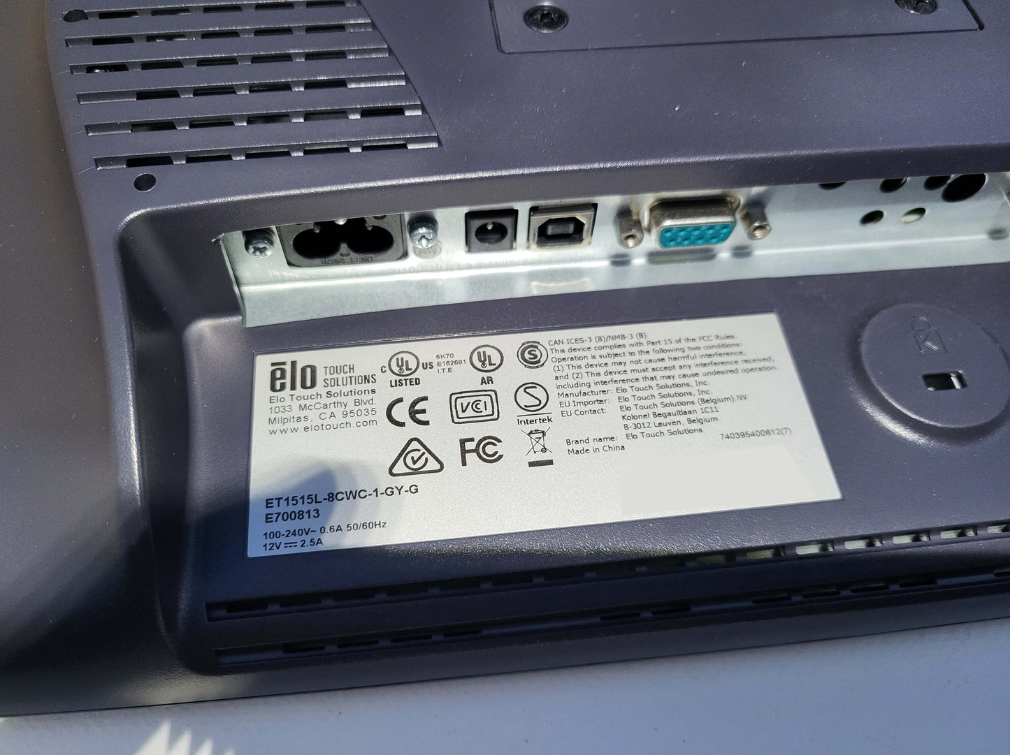 ET1515L-8CWC-1-GY-G, ELO Touch érintőképernyős, POS-monitor