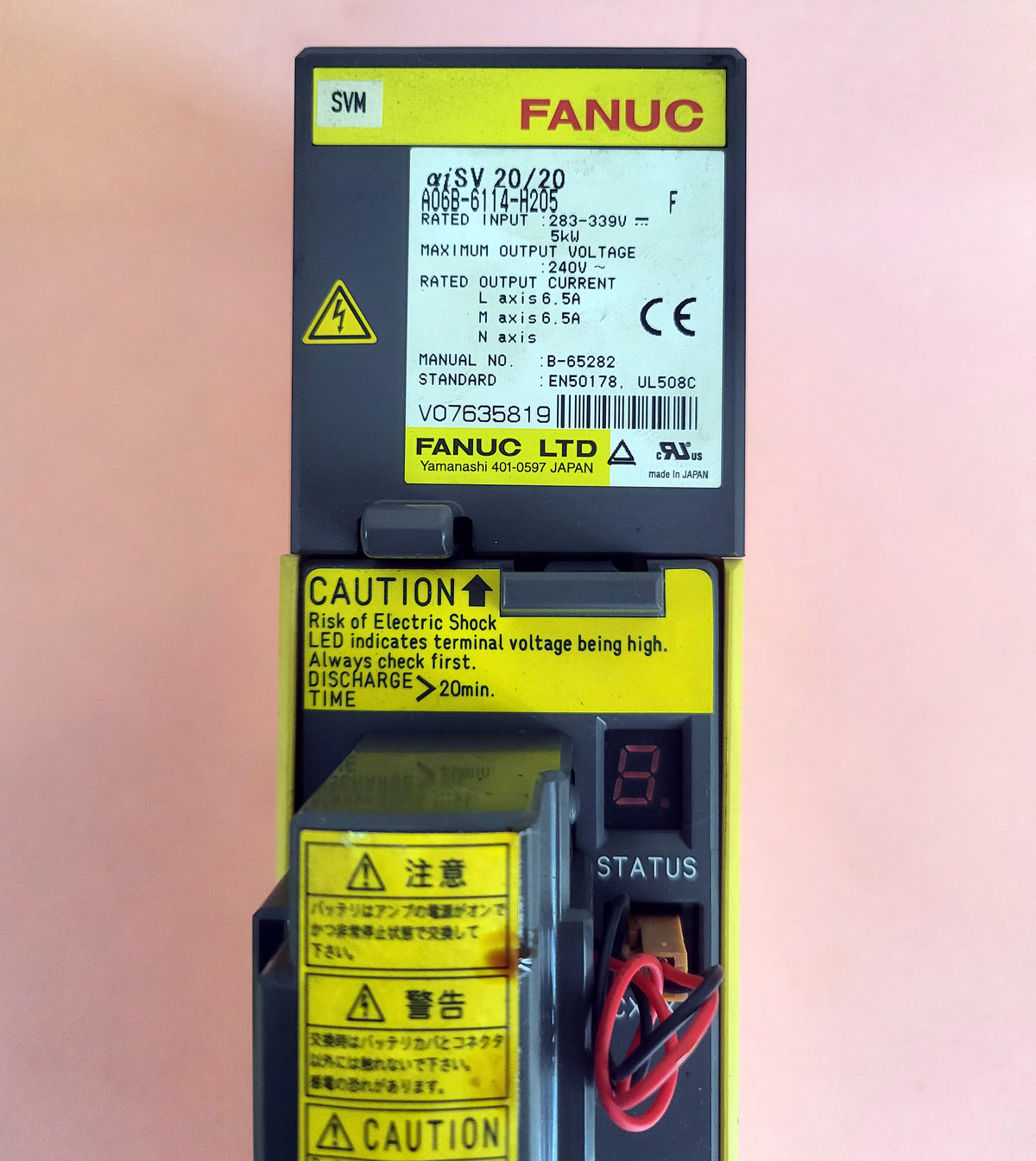 A06B-6114-H205, αiSV 2020, 2 × 6.5A kéttengelyes szervoerősítő, FANUC