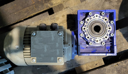 Y3HE-80B4, ipari aszinkronmotor, csigahajtóművel, 0.75kW, MOLL-MOTOR IE2