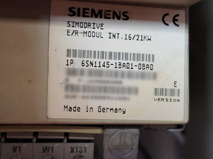 6SN1145-1BA01-0BA0, Simodrive 611, E/R táp-modul, 16/21kW