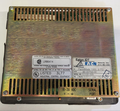 92-00756-02, PanelMate 1000, kezelőpanel és HMI, Eaton