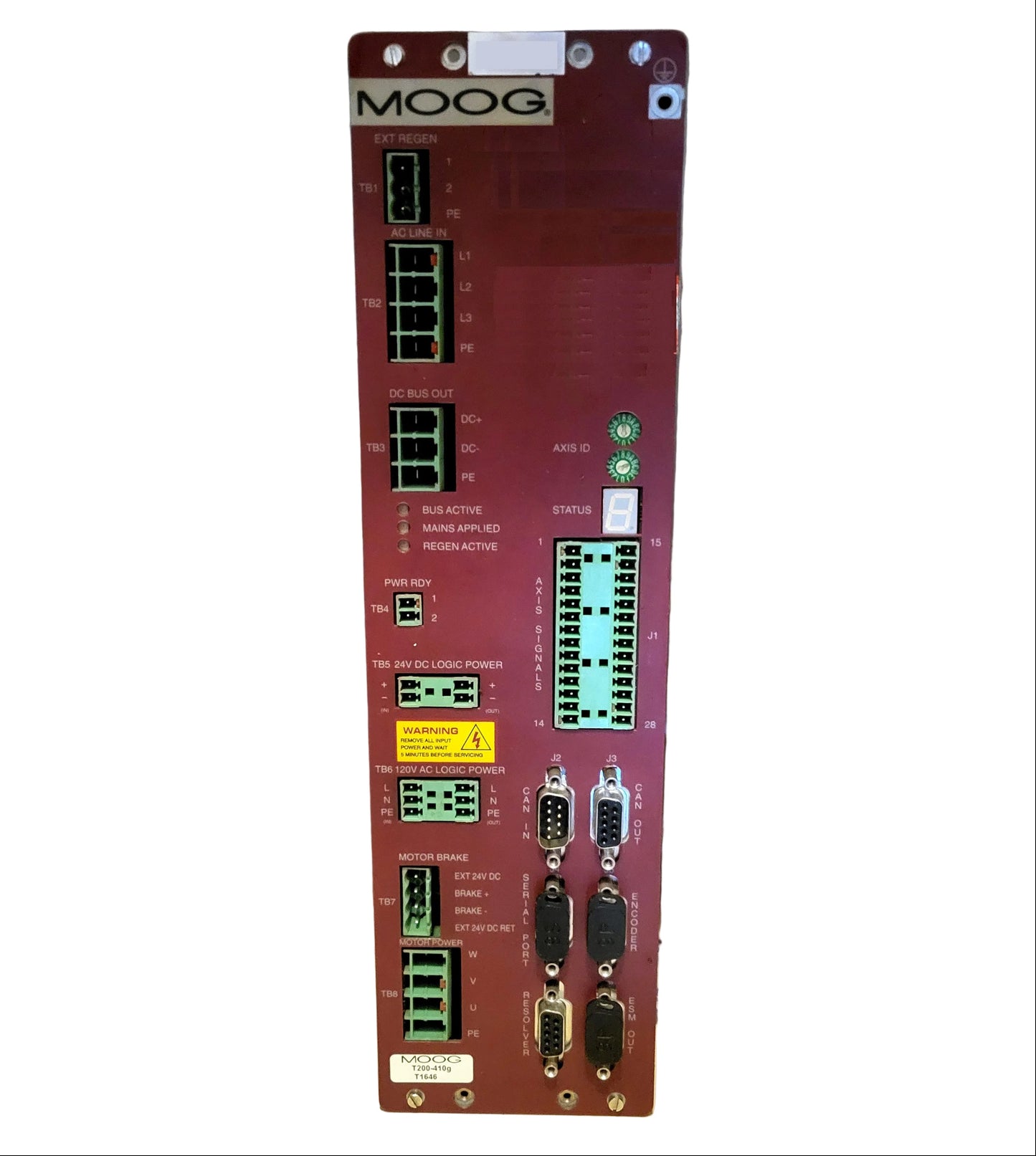 T200-410G-T1646 programozható szervo hajtás, 10A, 7.5kW, Moog