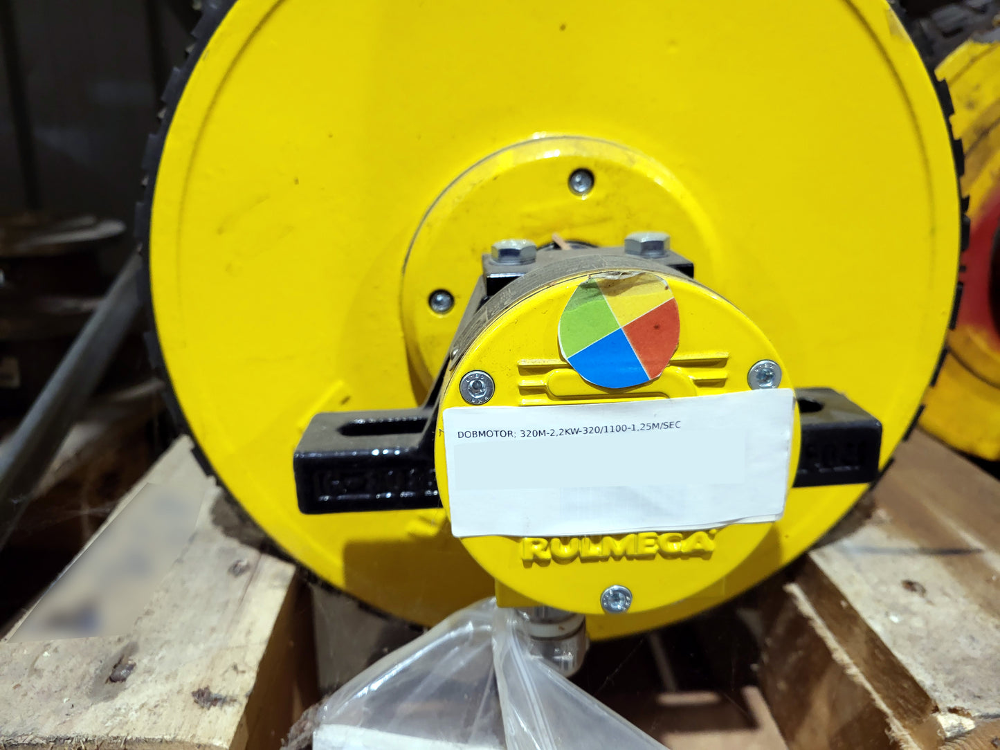 320M, Rulmeca, aszinkron, hajtóműves dobmotor, 2.2kW
