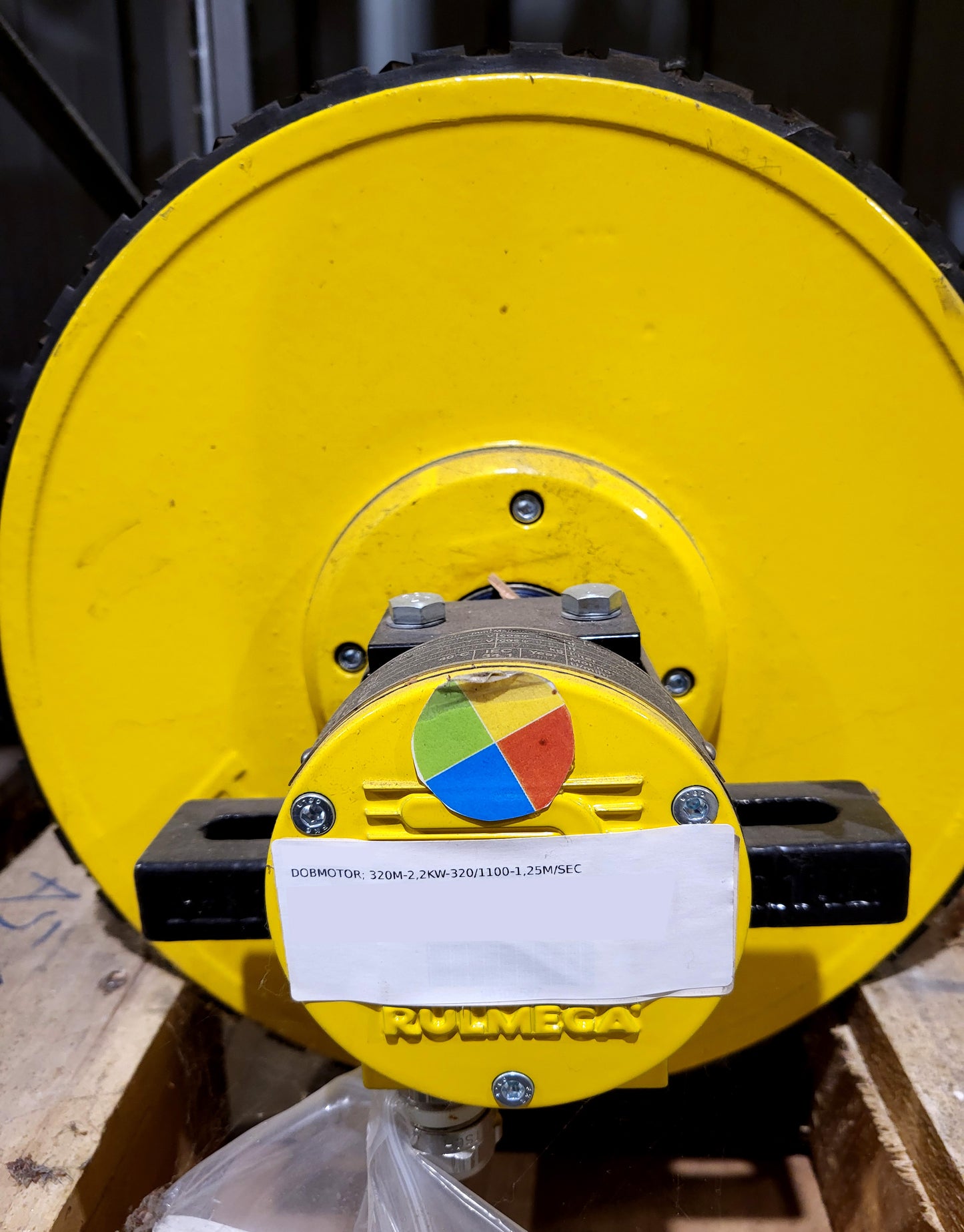 320M, Rulmeca, aszinkron, hajtóműves dobmotor, 2.2kW
