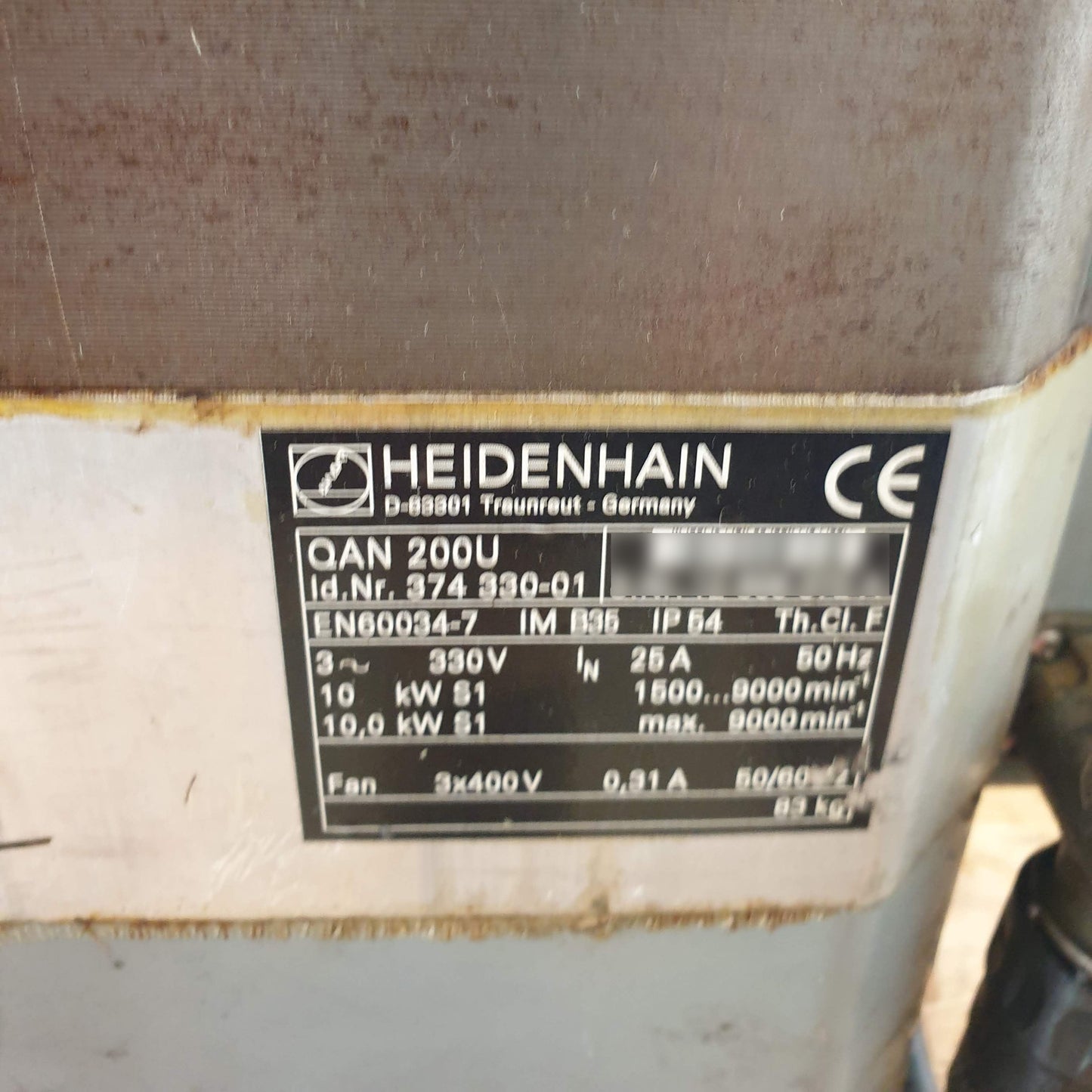 374330-01, QAN200U, Heidenhain, 10kW, 25A, szervo motor