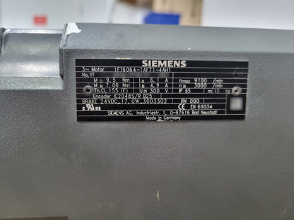 1FT6064-1AF71-4AH1, सिमोटिक्स एस सर्वो मोटर, 2.2kW, सीमेंस