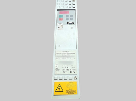 6SE7021-0TA51-Z, SIMOVERT MASTERDRIVES inverter, 10.2A, 4kW, Siemens
