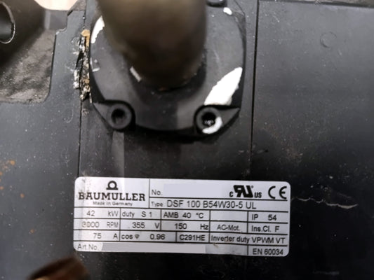 DSF100B54W30-5UL, Baumüller, 42 kW, AC-servomotor