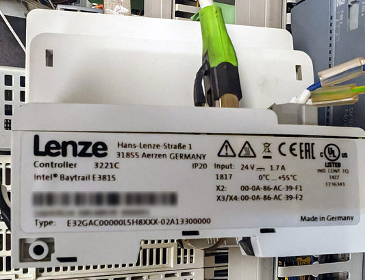 E32GAC00000L5H8XXX-02A13300000, 3221C vezérlés/ipc, Lenze
