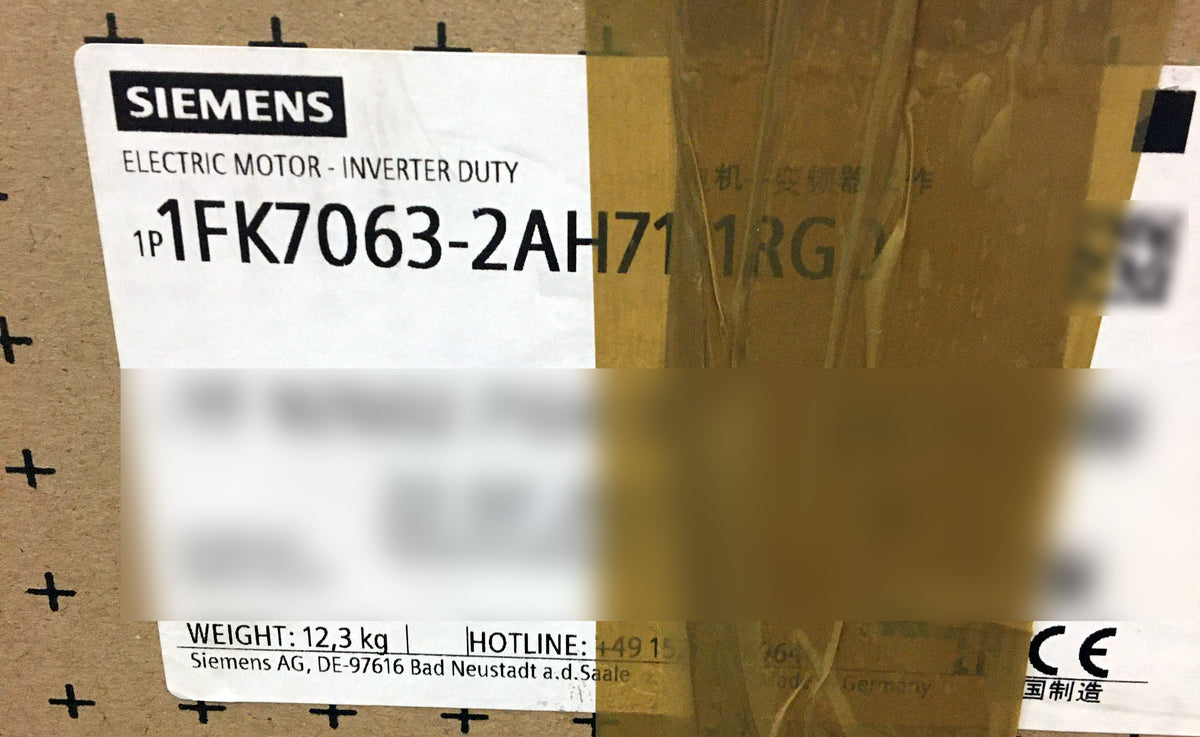 1FK7063-2AH71-1RG0, SIMOTICS S, szinkronmotor, 1FK7-CT, 1.4kW, 600V, Siemens