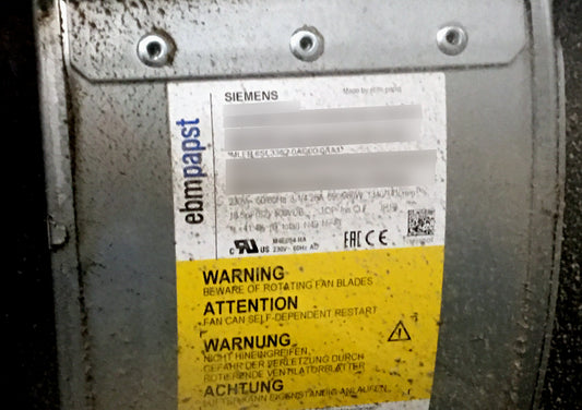 6SL3360-0AC00-0AA1, Sinamics, hűtőventilátor-egység, Ebm-Papst, Siemens