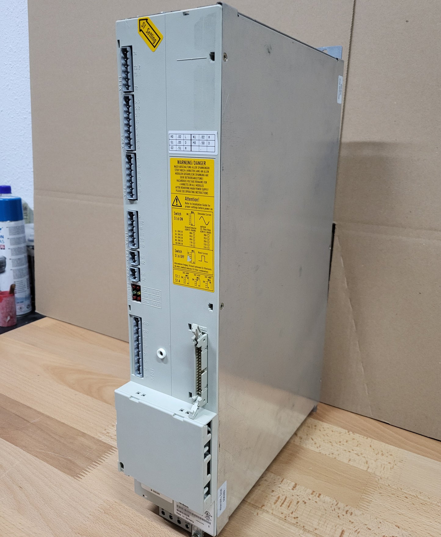 6SN1145-1BA01-0BA1, Simodrive 611, E/R táp-modul, 16/21kW, Siemens
